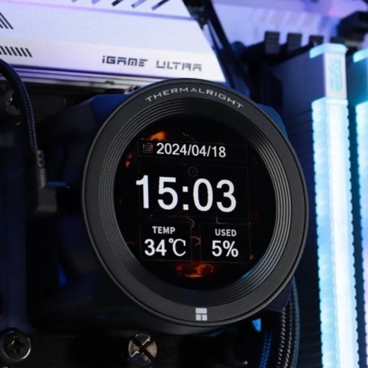 Refrigeracion Liquida Thermalright CORE VISION 360 Black ARGB 360mm 3 Ventiladores LCD ARGB