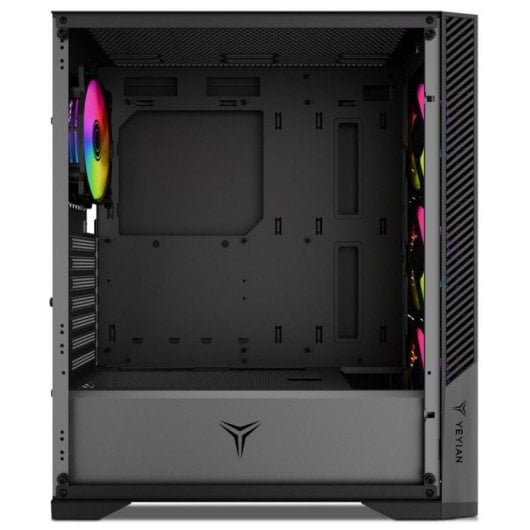 Boîtier PC Yeyian EDGE YCM-APEDG-G1 Acier Verre Trempé RGB USB-C 4 Ventilateurs