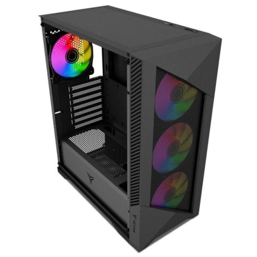 Boîtier PC Yeyian EDGE YCM-APEDG-G1 Acier Verre Trempé RGB USB-C 4 Ventilateurs