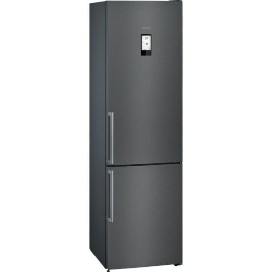 Frigorífico Siemens Combinado 204 cm 368L E Preto Inox LCD Smart Connect