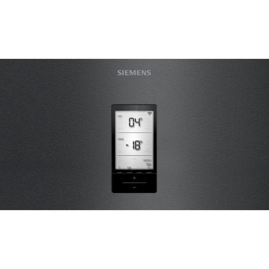 Frigorífico Siemens Combinado 204 cm 368L E Preto Inox LCD Smart Connect