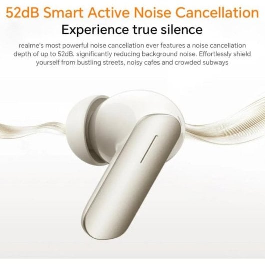 Auriculares Realme Buds Air 7 Inalámbricos Bluetooth 5.4 con Cancelación Activa de Ruido