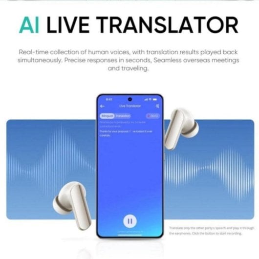 Auriculares realme inalámbricos Bluetooth 5.4 com cancelamento de ruído, microfone e resistência IP55