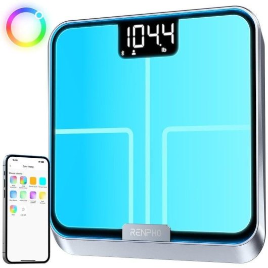 Balance Impédancemètre Renpho PEU-R-A017 Jusqu'à 160 kg 6 Indicateurs Bluetooth LED