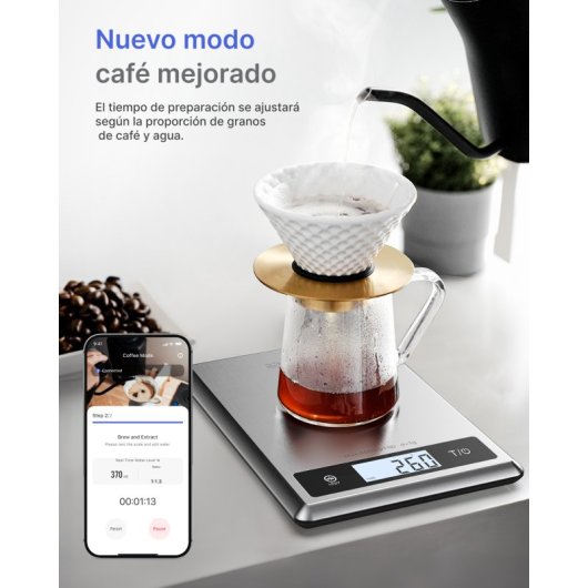 Küchenwaage Renpho Calibra 1 Bluetooth Gennec App Nährwertdatenbank