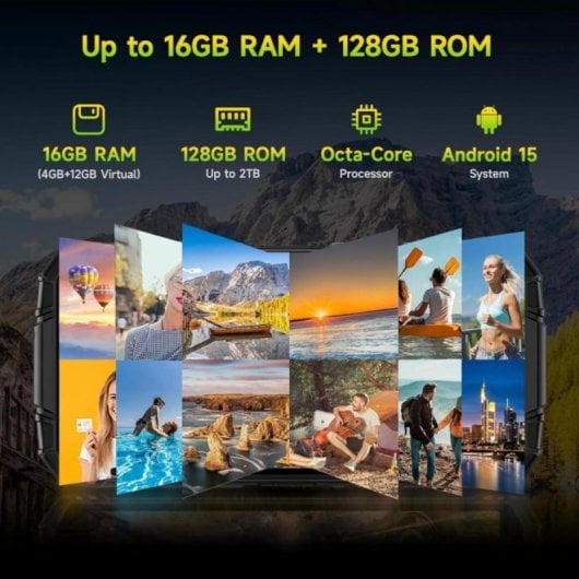 Smartphone DOOGEE Fire3 Pro 16GB 128GB IP68 Android 15 8350mAh NFC