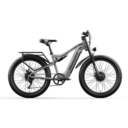 Elektrofahrrad Shengmilo S600 26 Zoll 2000W 48V 17,5Ah Doppelantrieb Grau