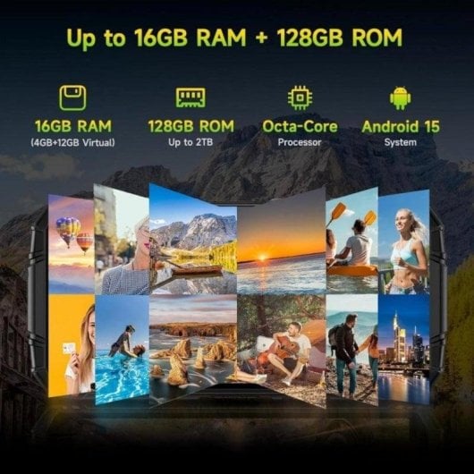 Doogee Fire3 Pro 4G 4GB 128GB 5.5" Preto/Verde Rugerizado