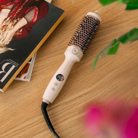 Glättbürste Cecotec InstantCare ThermoGlow Infrarot Ionen 5 Temperaturstufen Display