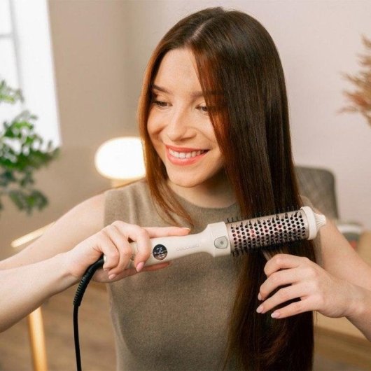Glättbürste Cecotec InstantCare ThermoGlow Infrarot Ionen 5 Temperaturstufen Display