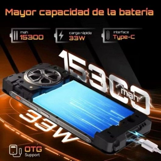 Cubot KingKong Power 5 4G 6GB 128GB 6.88" Negro Naranja