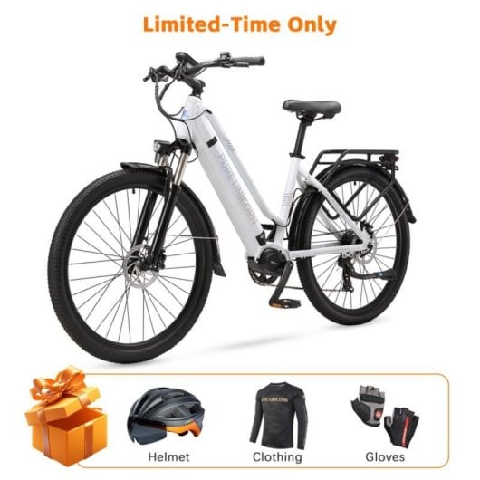E-Bike PURE UNICORN U8 500W Mittelmotor 90Nm 48V 14Ah LCD IP54 Shimano 7-fach