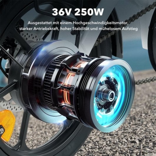 E-Bike isinwheel U3 Faltbar 250 W Motor, 55 km Reichweite, LCD, Hydraulikbremsen
