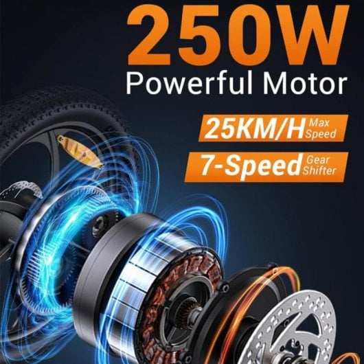 E-Bike HillMiles MilePort 1 Klappbar 250W 100 km Reichweite 20 Zoll Offroad LED