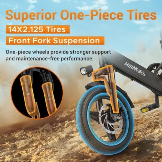 Vélo électrique HillMiles Mile 1 pliable 250W autonomie 60 km pneus 14 pouces