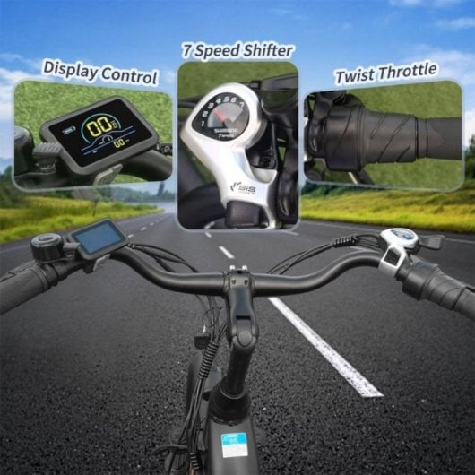 Elektrofahrrad TTGO HZ-28ST Aluminiumrahmen 250 W Motor 36 V 20 Ah LCD Shimano 7-Gang