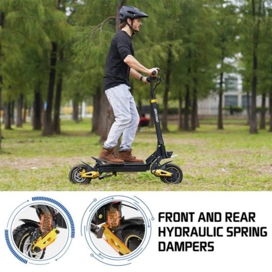 Patinete eléctrico iENYRID 60 km/h 60 km de autonomía 2400 W doble motor offroad LCD