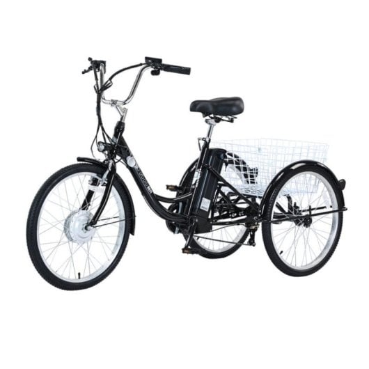 Tricycle électrique GOGOBEST GF100 350 W 36 V 15 Ah 24x2,125 Shimano 7 vitesses panier