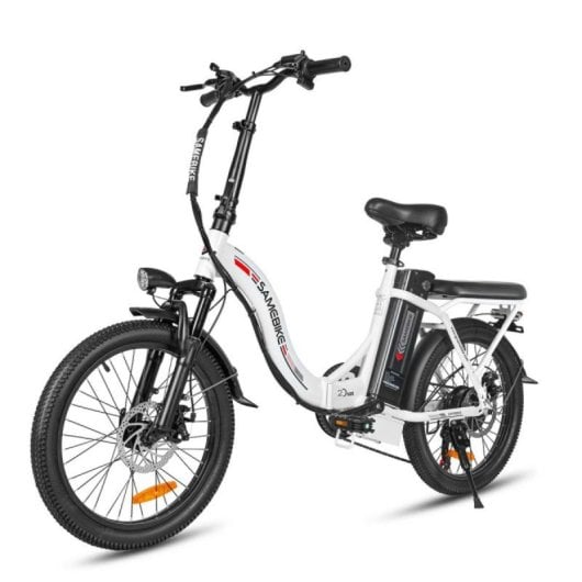Bicicleta eléctrica SAMEBIKE CY20 plegable 7 velocidades 32 km/h 80 km autonomía aluminio