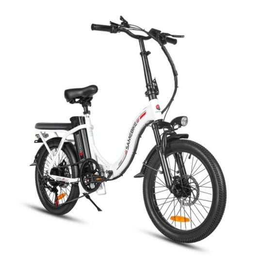 Bicicleta eléctrica SAMEBIKE CY20 plegable 7 velocidades 32 km/h 80 km autonomía aluminio