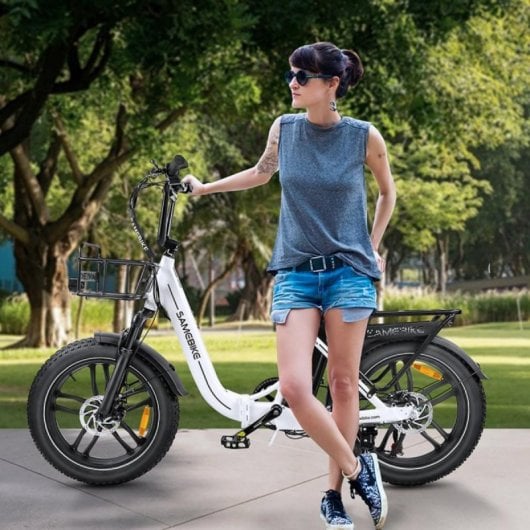 Vélo électrique SAMEBIKE C05 Pro 500W pliant, batterie 36V 13Ah, pneus 20x4, autonomie étendue