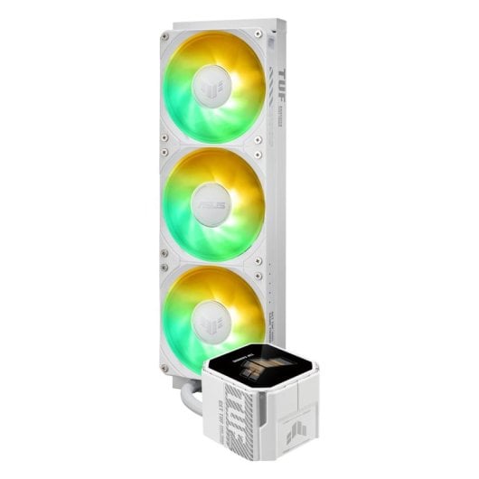 Refrigerazione Liquida ASUS TUF Gaming LC III 360 ARGB LCD 3 Ventole 360mm Display LCD Bianco