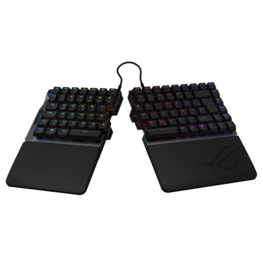 Teclado mecánico ASUS ROG Falcata 75% Layout QWERTZ alemán inalámbrico RGB negro