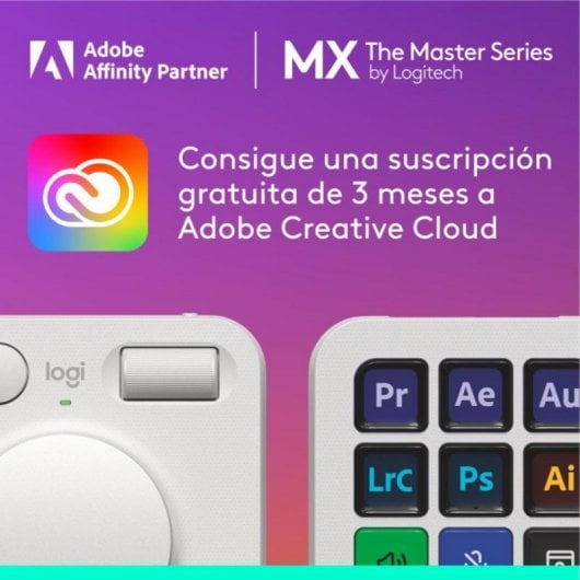 Teclado Logitech MX Creative Console 9 teclas LCD personalizables Bluetooth USB Gris