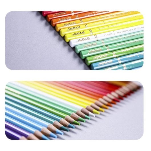 Coffret 120 crayons de couleur professionnels Bois Boîte métal 3 niveaux avec accessoires