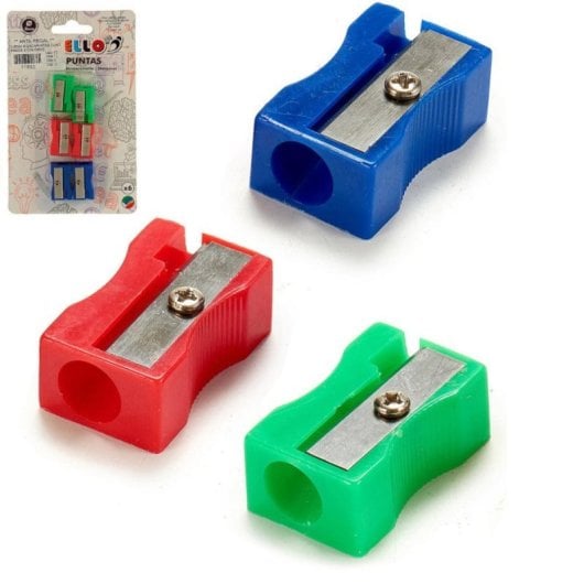 Afiador PVC Termoplástico 3 Cores Sortidas Jogo 6 Unidades