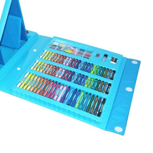 Conjunto Completo de Pintura com 208 Peças com Cavalete e Acessórios
