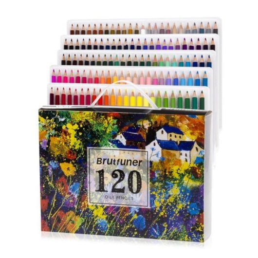Crayon de couleur Artis 120 couleurs base huile boîtier PVC