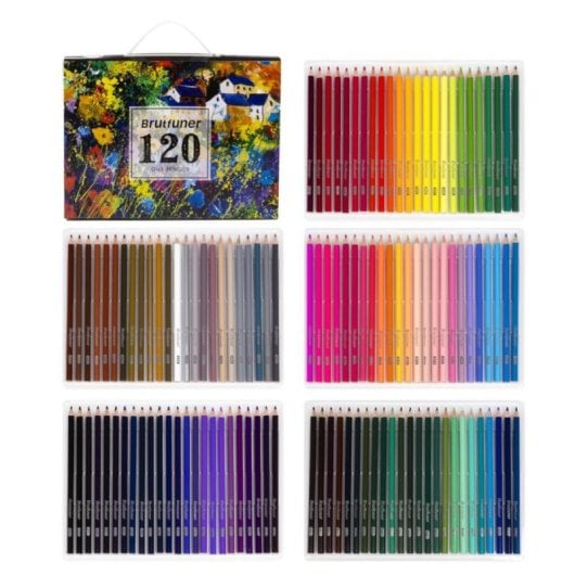 Crayon de couleur Artis 120 couleurs base huile boîtier PVC