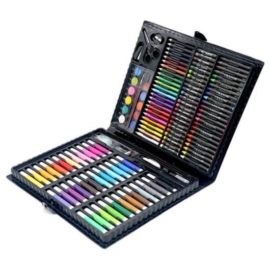 Conjunto de Pintura 150 Peças Infantil Maleta Portátil Material Lavável e Seguro