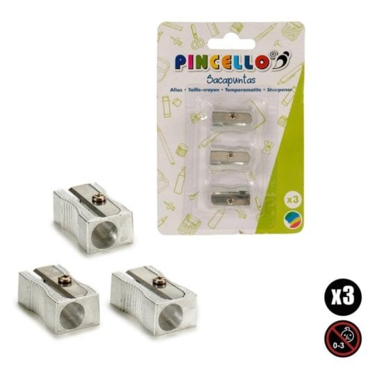 Taille-crayon en aluminium lot de 3 haute précision et durabilité