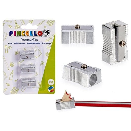 Taille-crayon en aluminium lot de 3 haute précision et durabilité