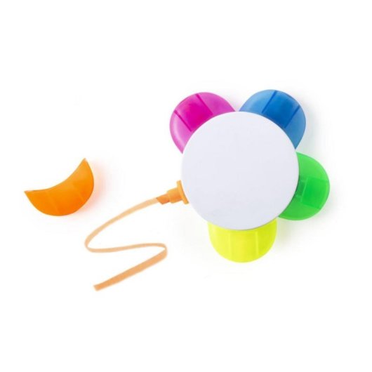 Surligneur Hindal Set Design Fleur Couleurs Variées Surface Large