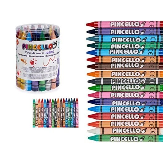 Crayon Jumbo Boîte 36 pièces Design pratique et assortiment de couleurs vives