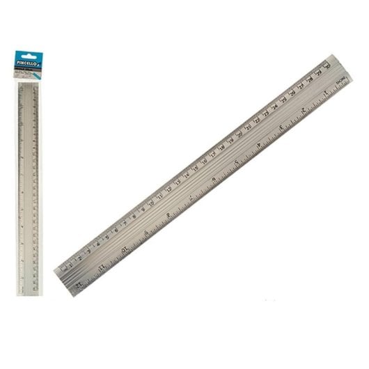 Régua Alumínio 30 cm design leve e resistente