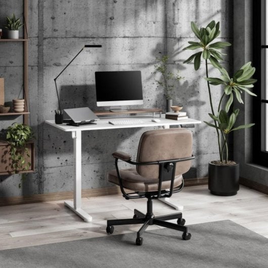 Escritorio SENSE7 NOJO Light 120x60 cm ajuste eléctrico 70 kg MDF negro silencioso