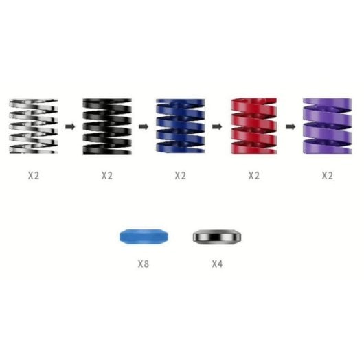 Kit de rendimiento de pedales Moza Racing RS069 CRP2 10 muelles 22 piezas Multicolor