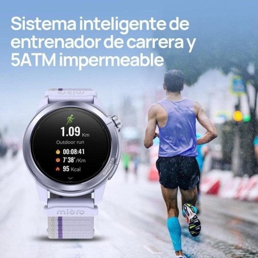 Mibro GS Active 2 GPS NFC 47mm AMOLED Lila 5ATM SpO2 Herzfrequenz Schlaftracking