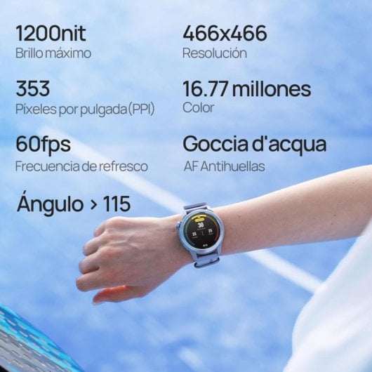Montre connectée Mibro GS Active 2, statistiques de navigation, GPS, 5 ATM, écran AMOLED 1,32", autonomie de 20 jours, violet