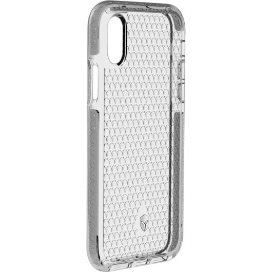 Funda Bigben Connected FCLIFEIP8S para iPhone X/XS gris y transparente resistente a golpes
