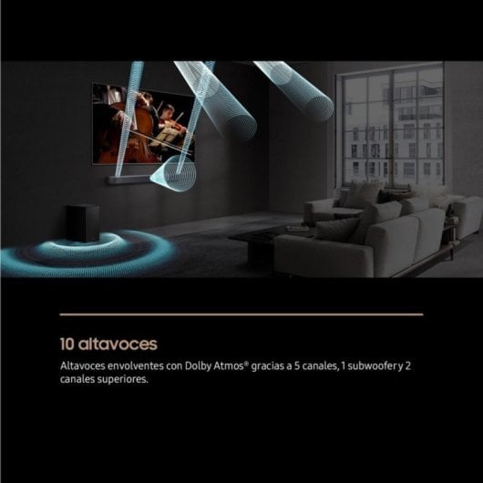 Barra di suono Samsung Q-Series QS750F Wireless Bluetooth 5.1.2 Dolby Atmos Subwoofer