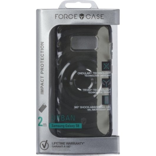 Funda Bigben Connected FCURBANGS8G Samsung Galaxy S8 G950 5,8" Negro Transparente Antigolpes
