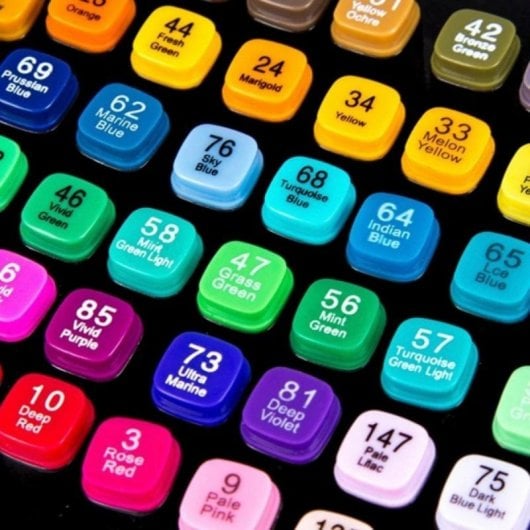 Doppelspitzen Marker Set 262 Farben Ergonomisch Vielseitig inkl. Etui