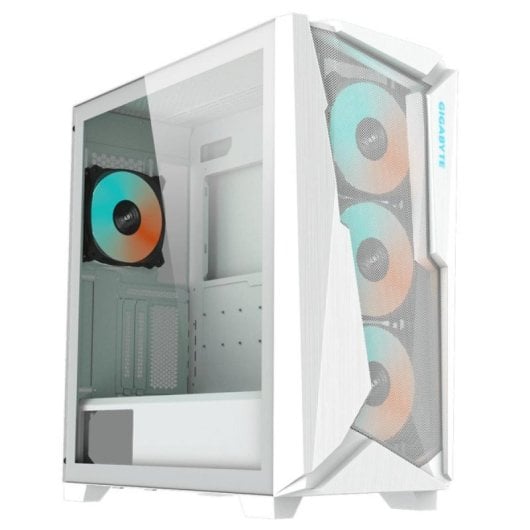 Boîtier PC Gigabyte C301GW Blanc Midi Tower Verre Trempé RGB Gaming ATX/EATX