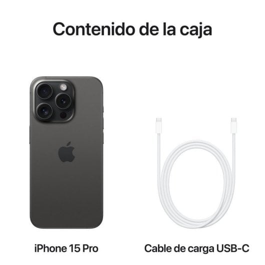 Apple iPhone 15 Pro 128 Go Noir Titane Reconditionné Gratuit