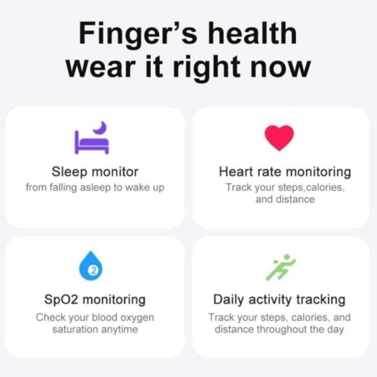 Anello Smart Tracker Health Inox IP68 Compatibile iOS Android Monitoraggio Sonno Cardio